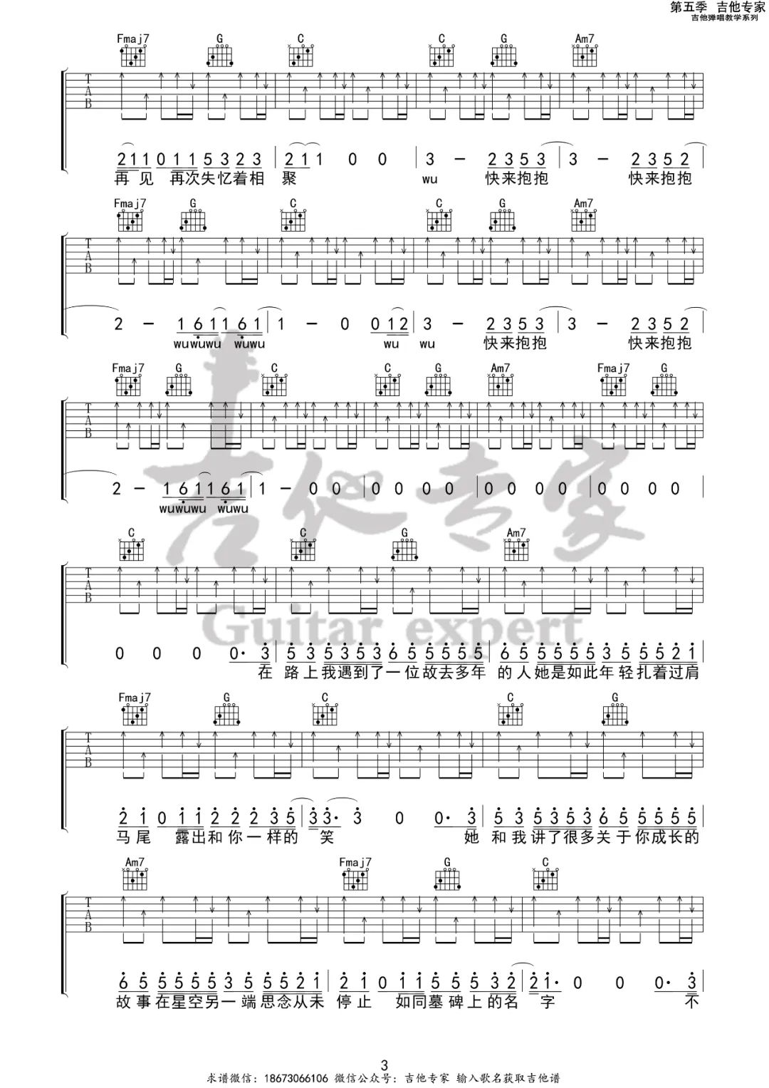 我记得吉他谱预览图