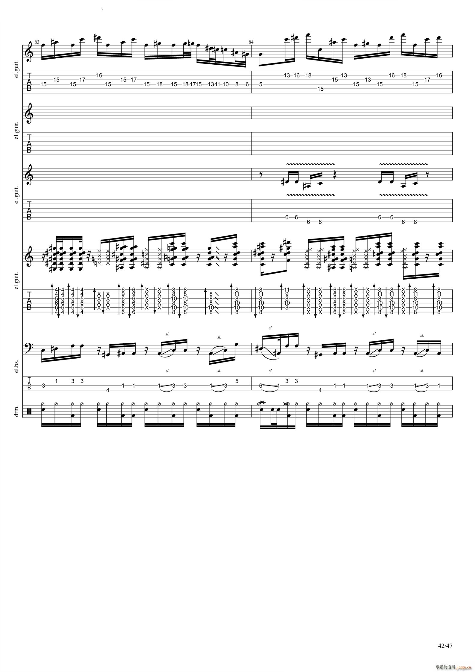 Empty(吉他谱)43