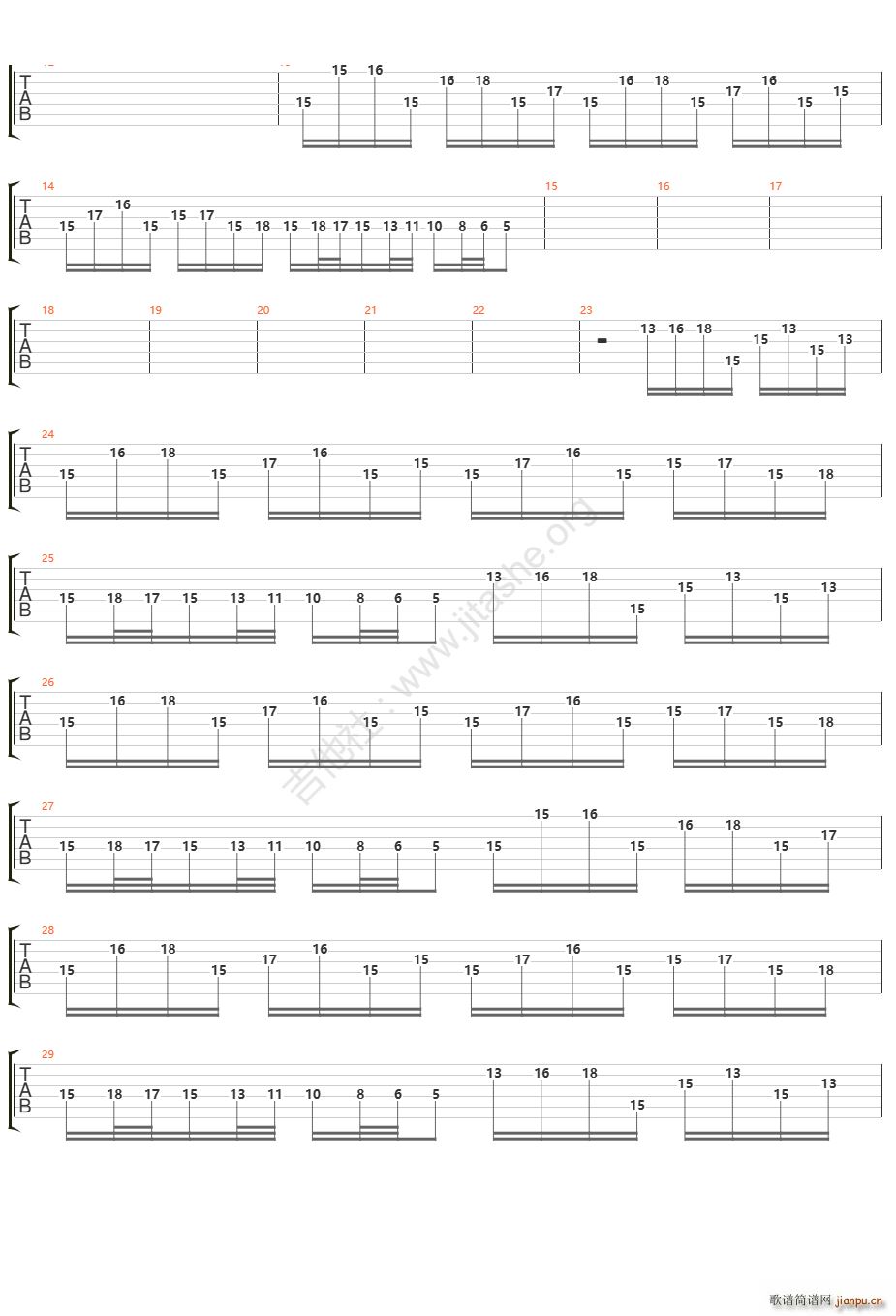 Rin Rin Hi Hi(吉他谱)3
