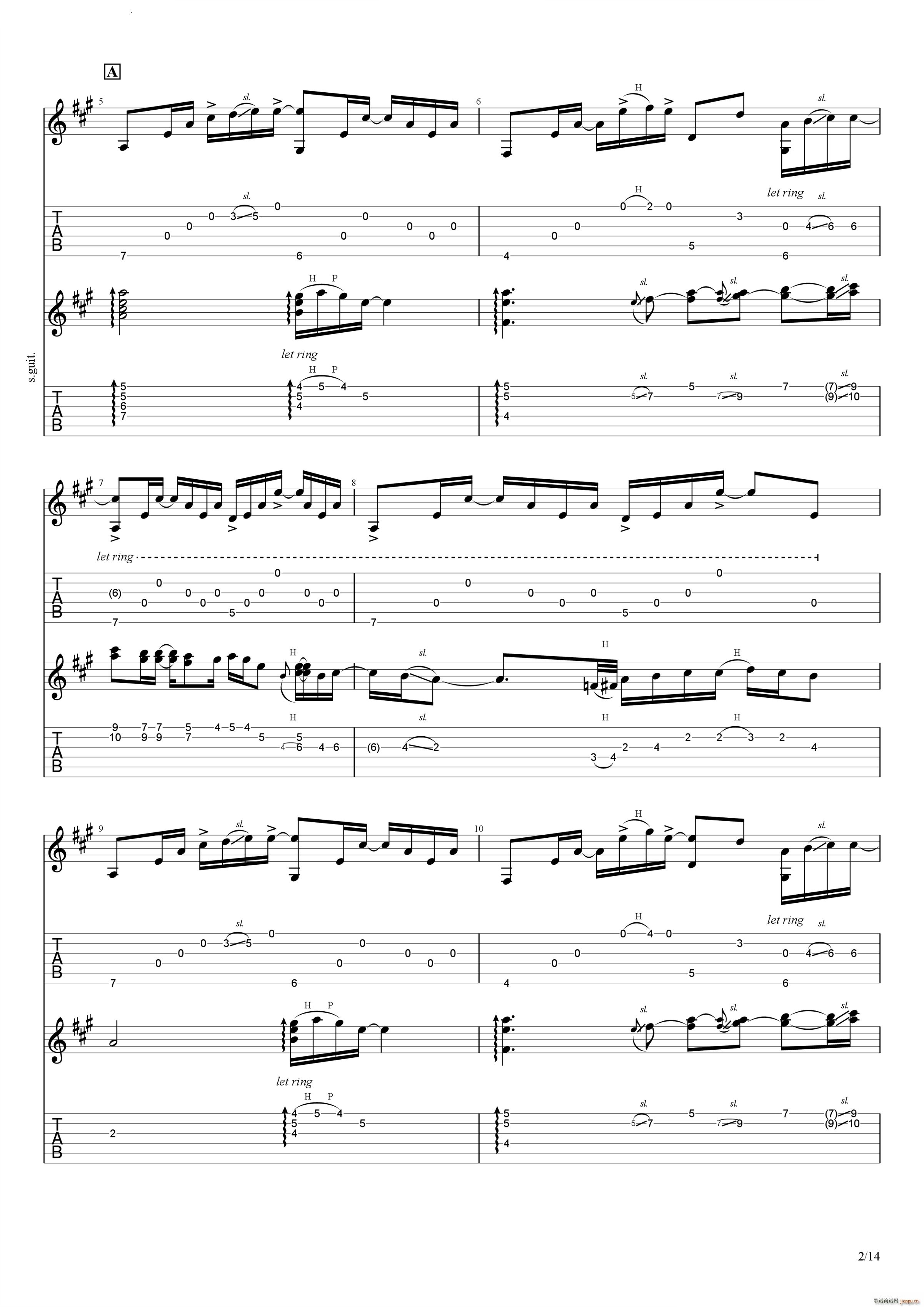 Bus Stop in the Rain(吉他谱)3