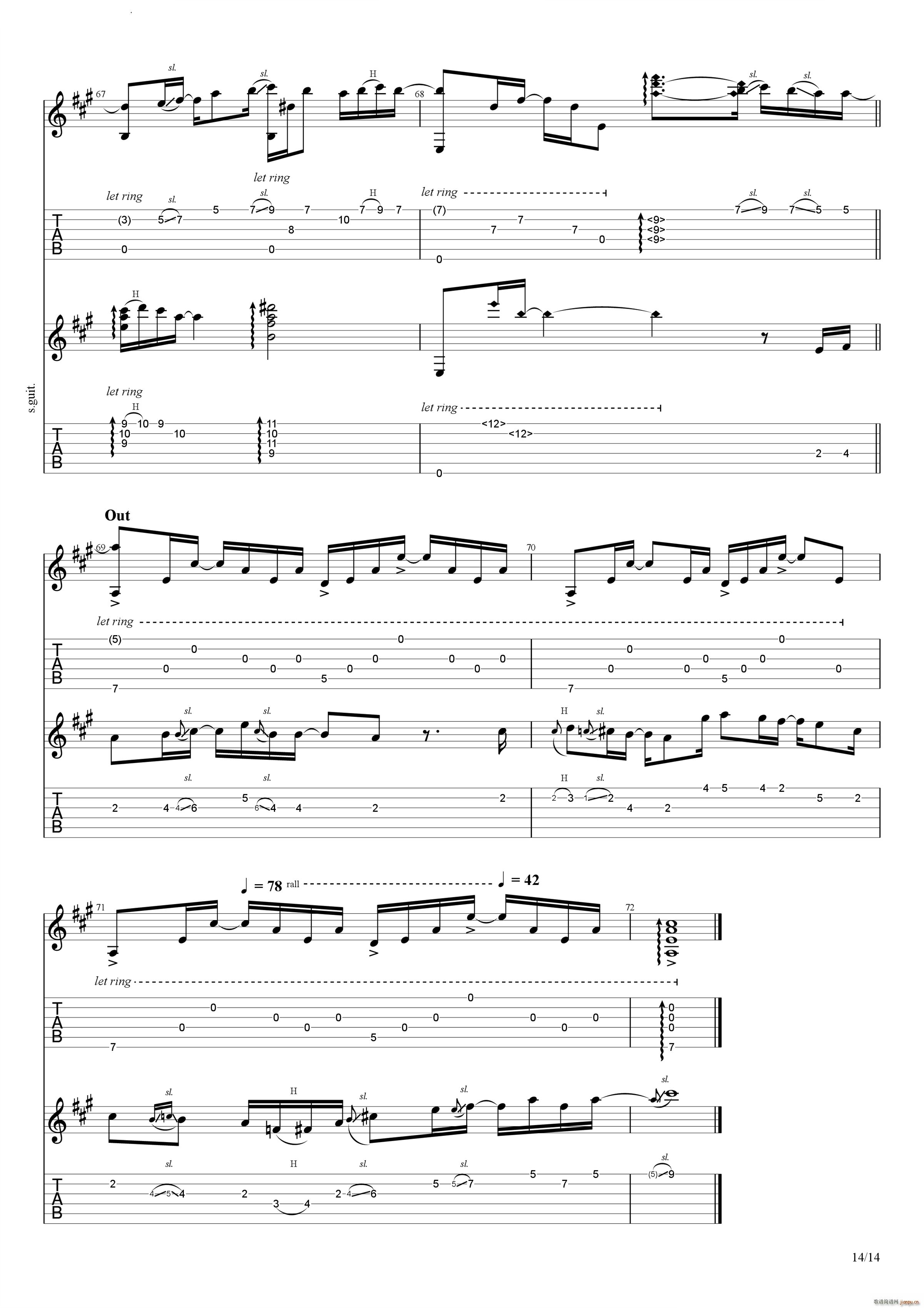 Bus Stop in the Rain(吉他谱)15