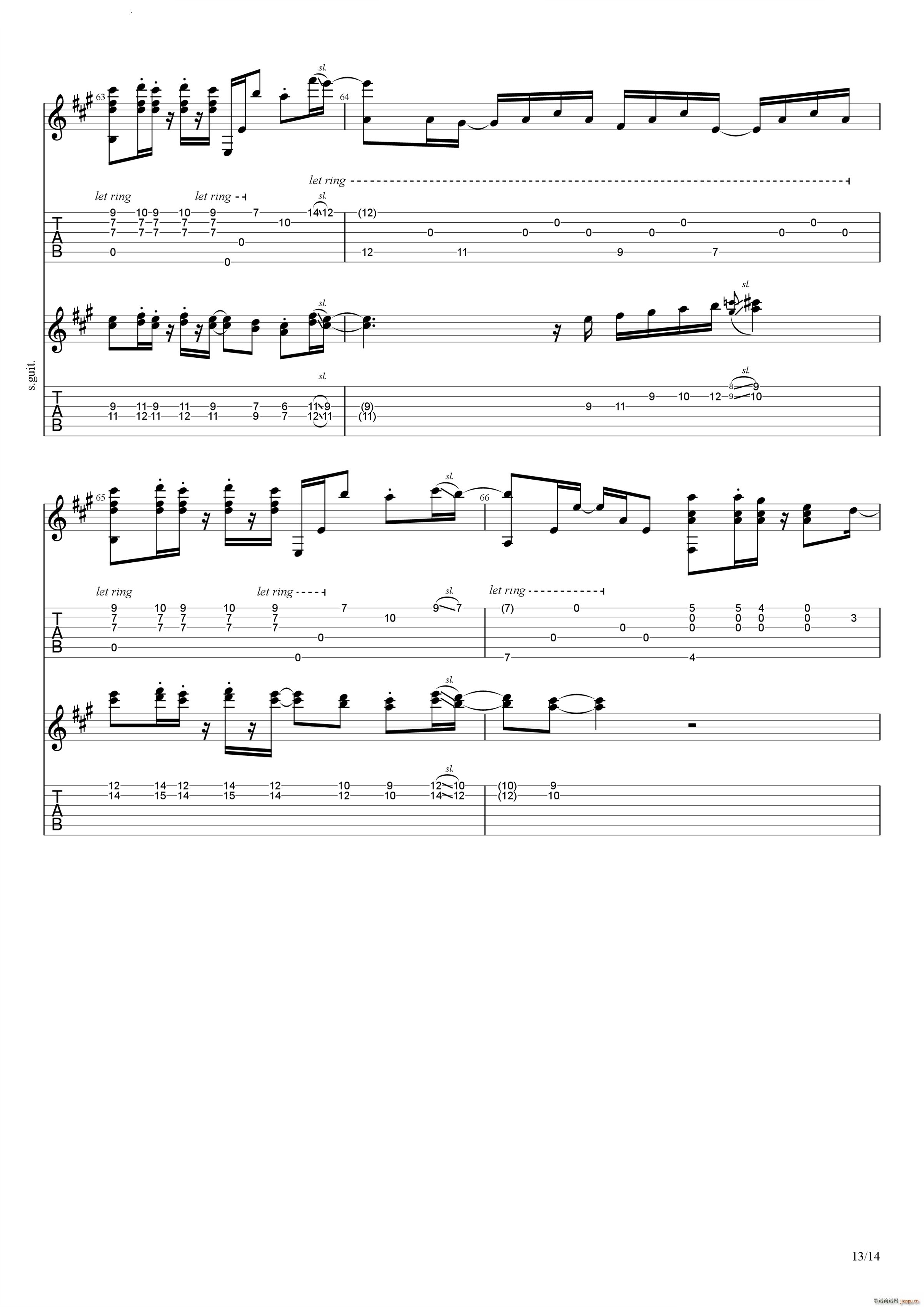 Bus Stop in the Rain(吉他谱)14