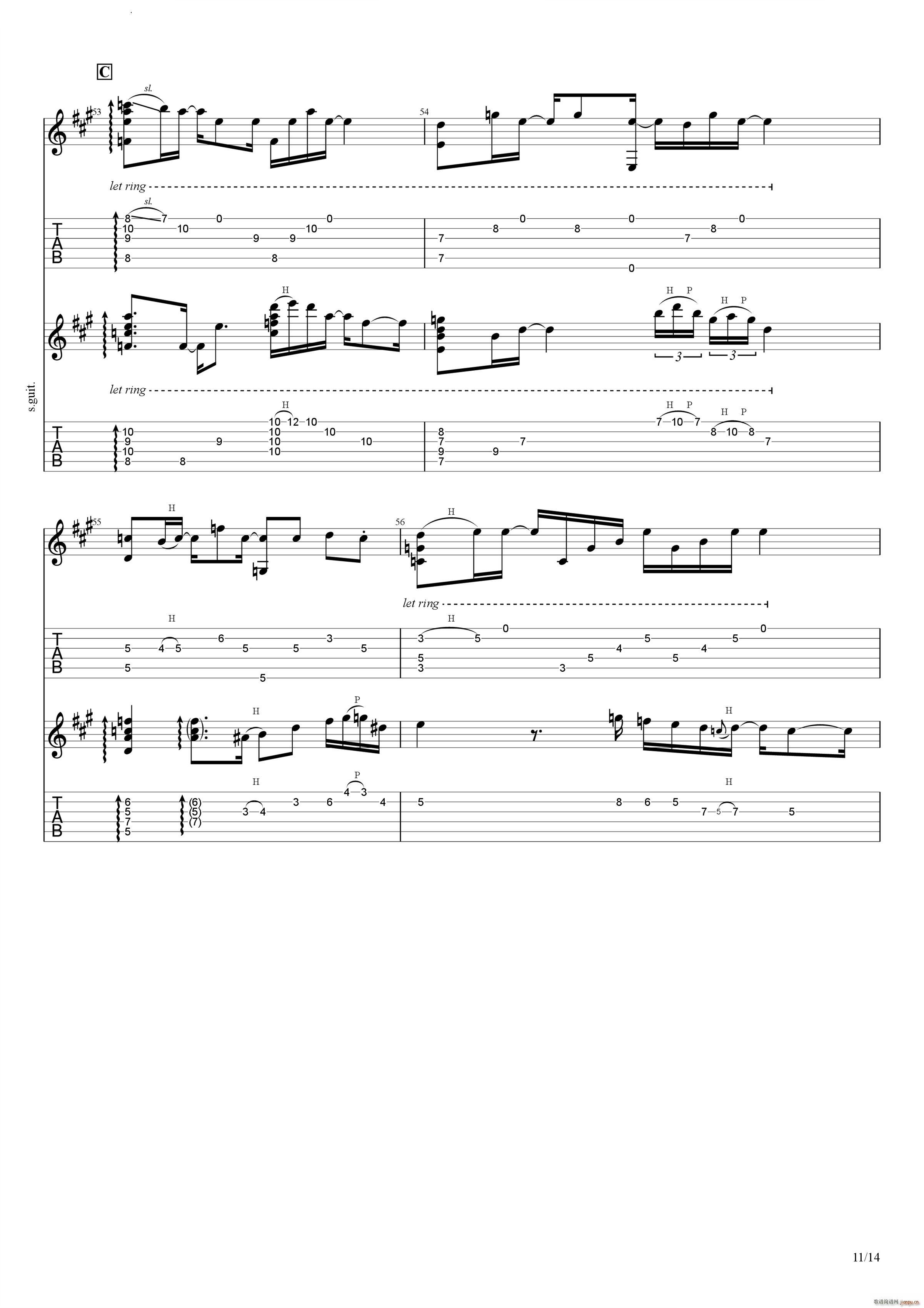 Bus Stop in the Rain(吉他谱)12