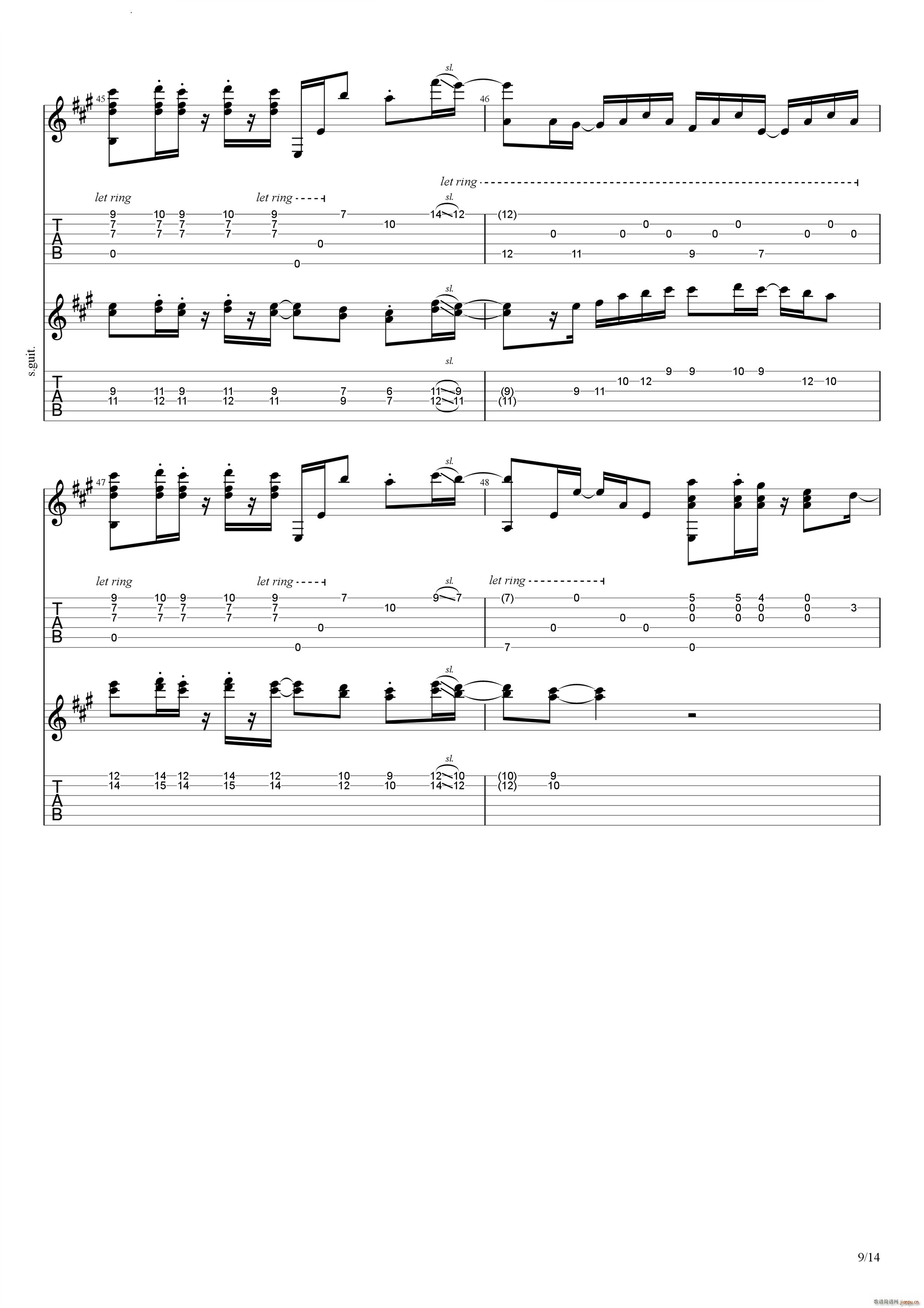 Bus Stop in the Rain(吉他谱)10