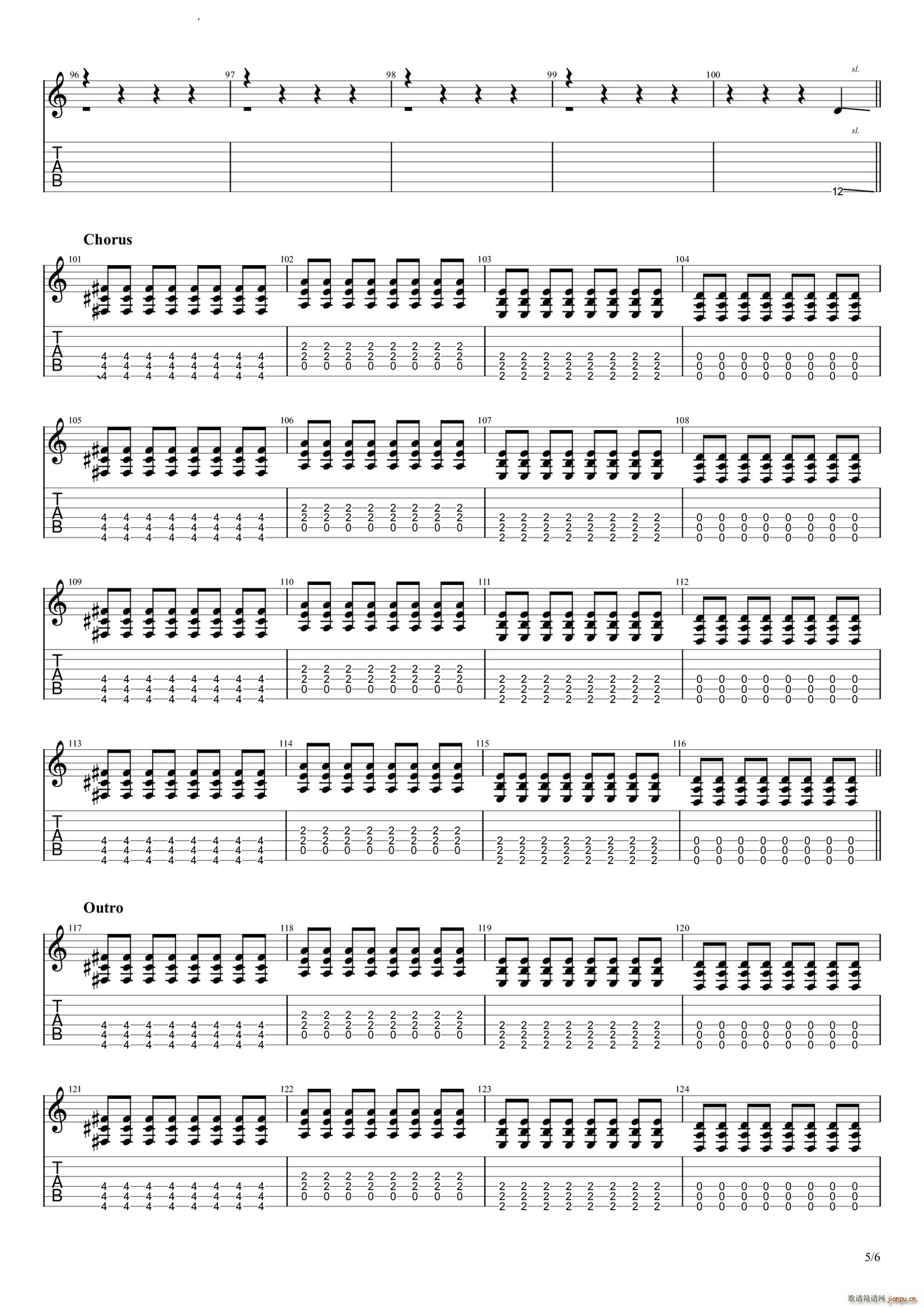 Breaking The Chain(吉他谱)6