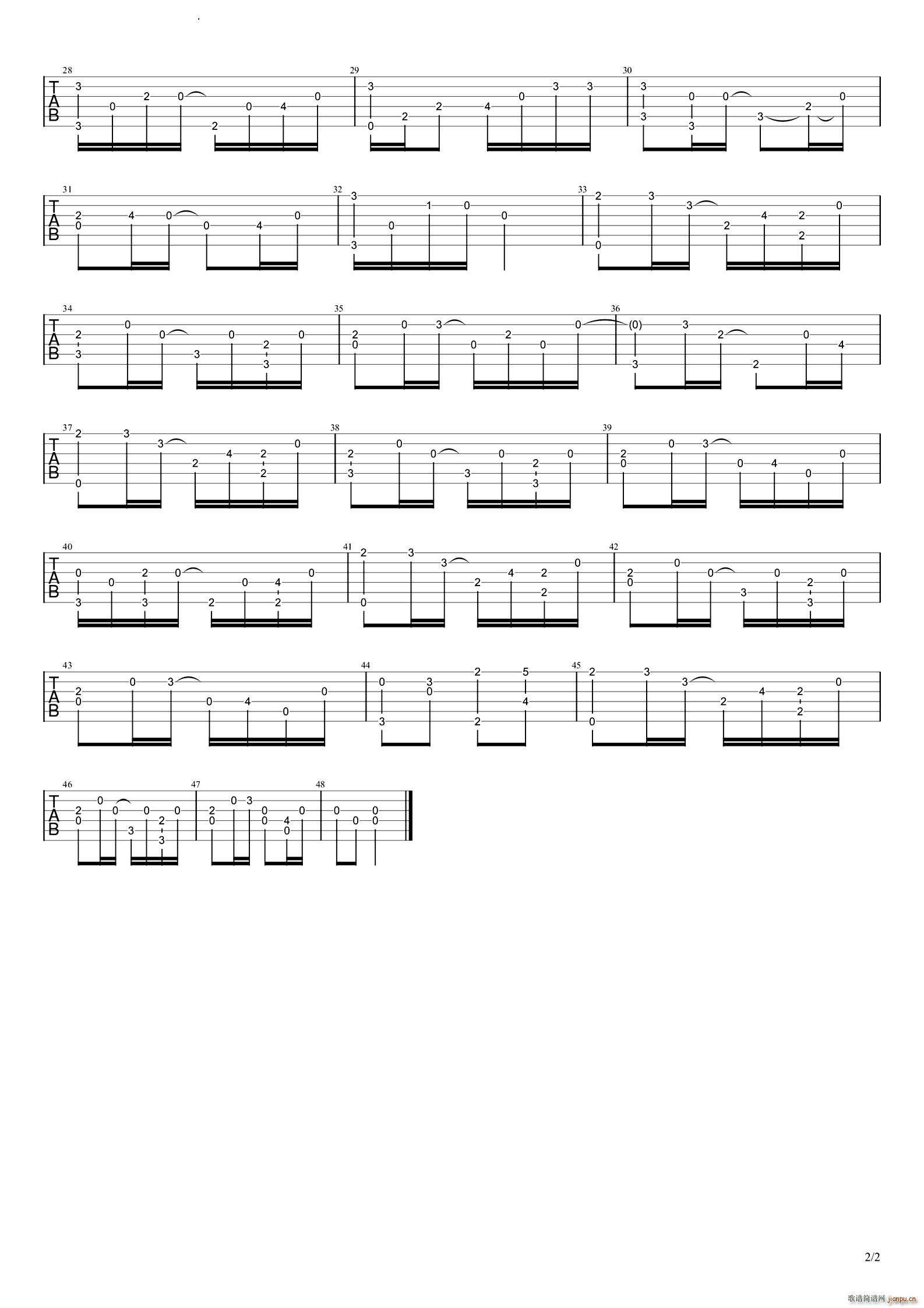 萤火之森(吉他谱)3