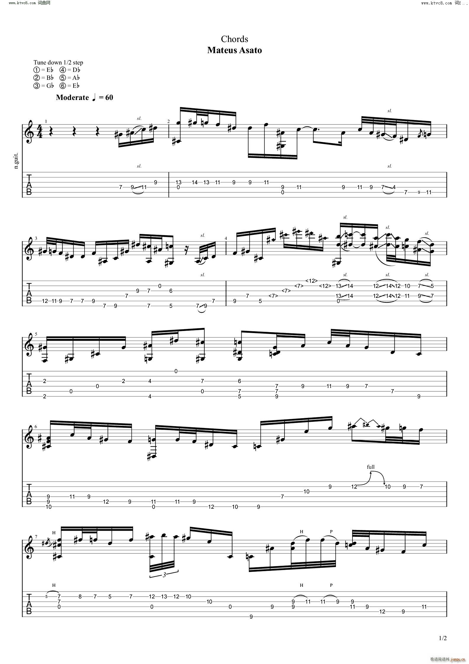 Chords(吉他谱)1