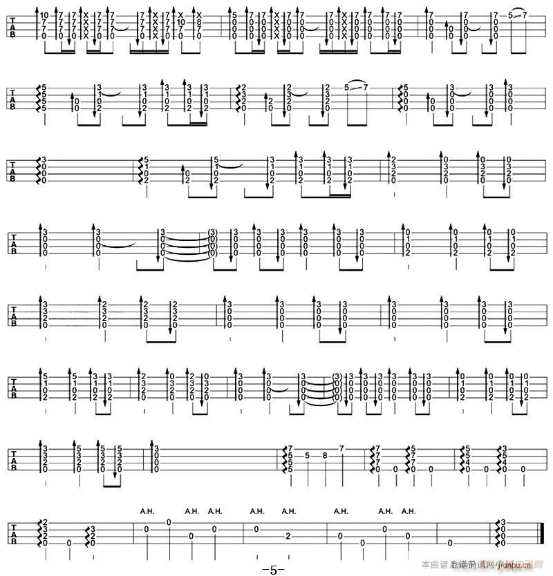 Secret base 尤克里里指弹谱(吉他谱)5