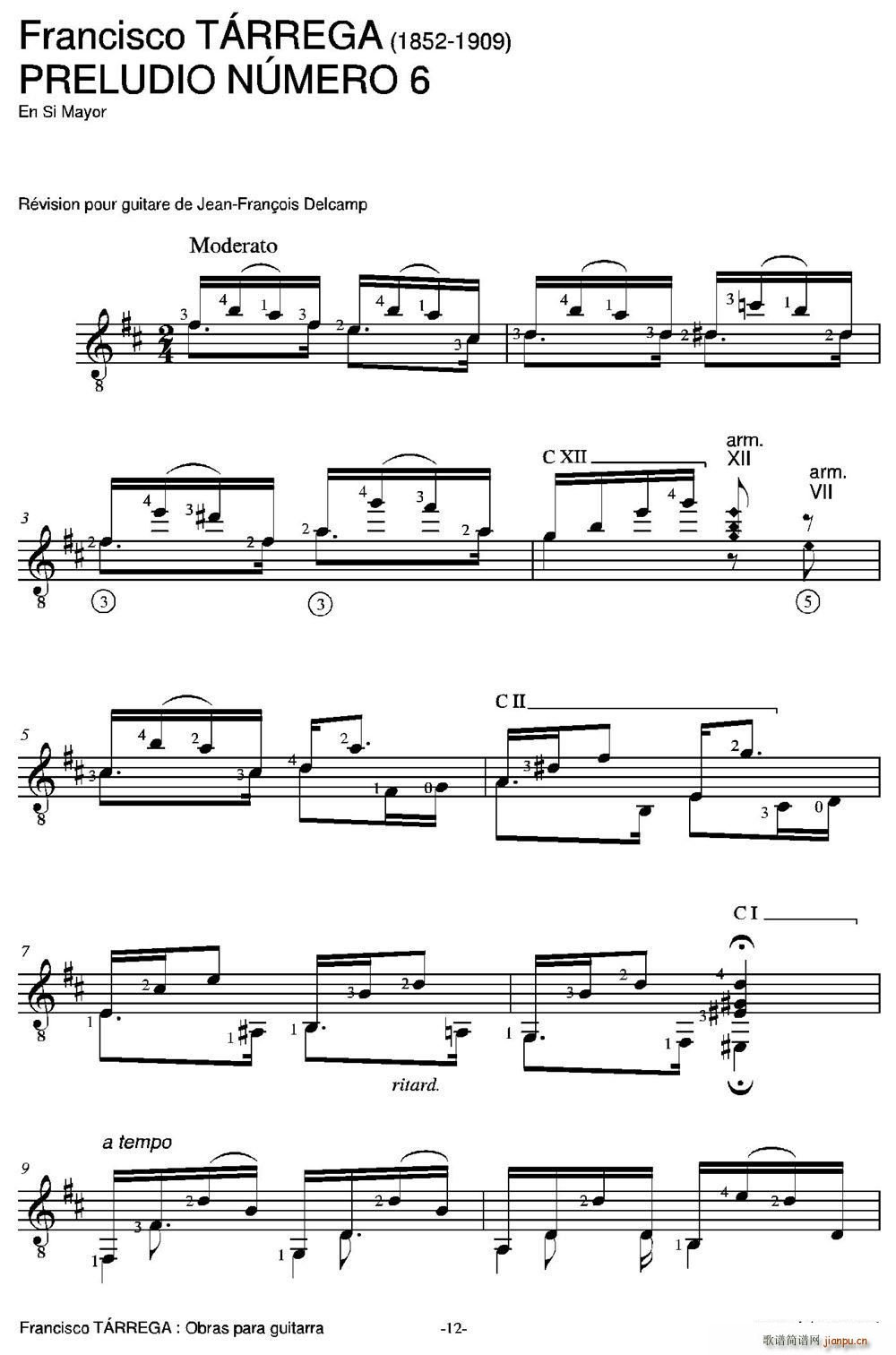 LA CARTAGENERA 古典吉他(吉他谱)1