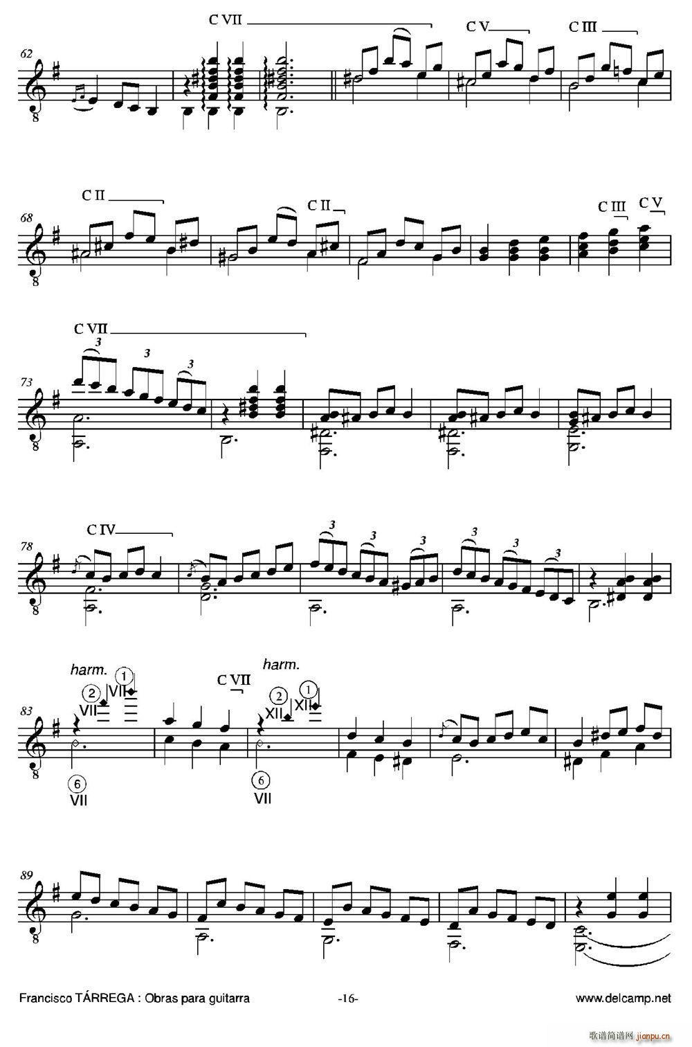 LA CARTAGENERA 古典吉他(吉他谱)3