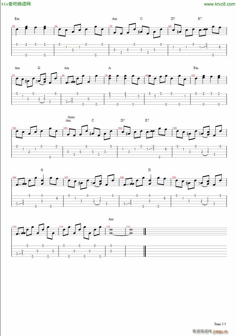 Cold Frosty Morning(吉他谱)3