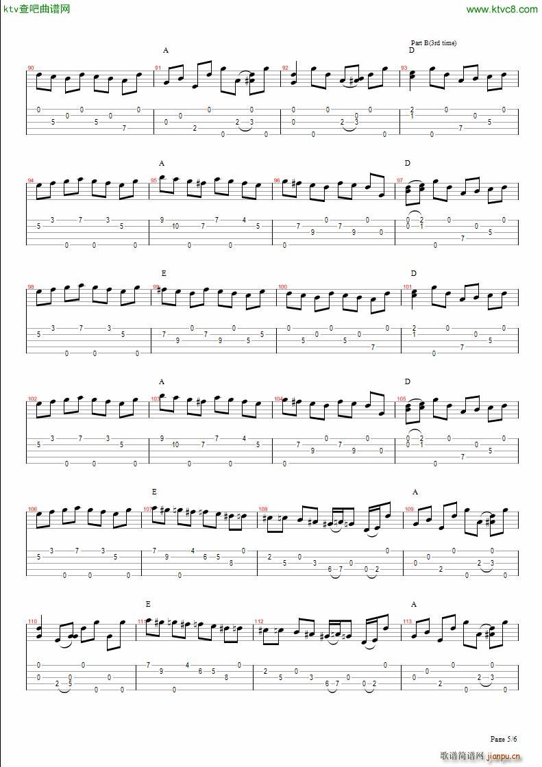 CJ s Breakdown(吉他谱)3