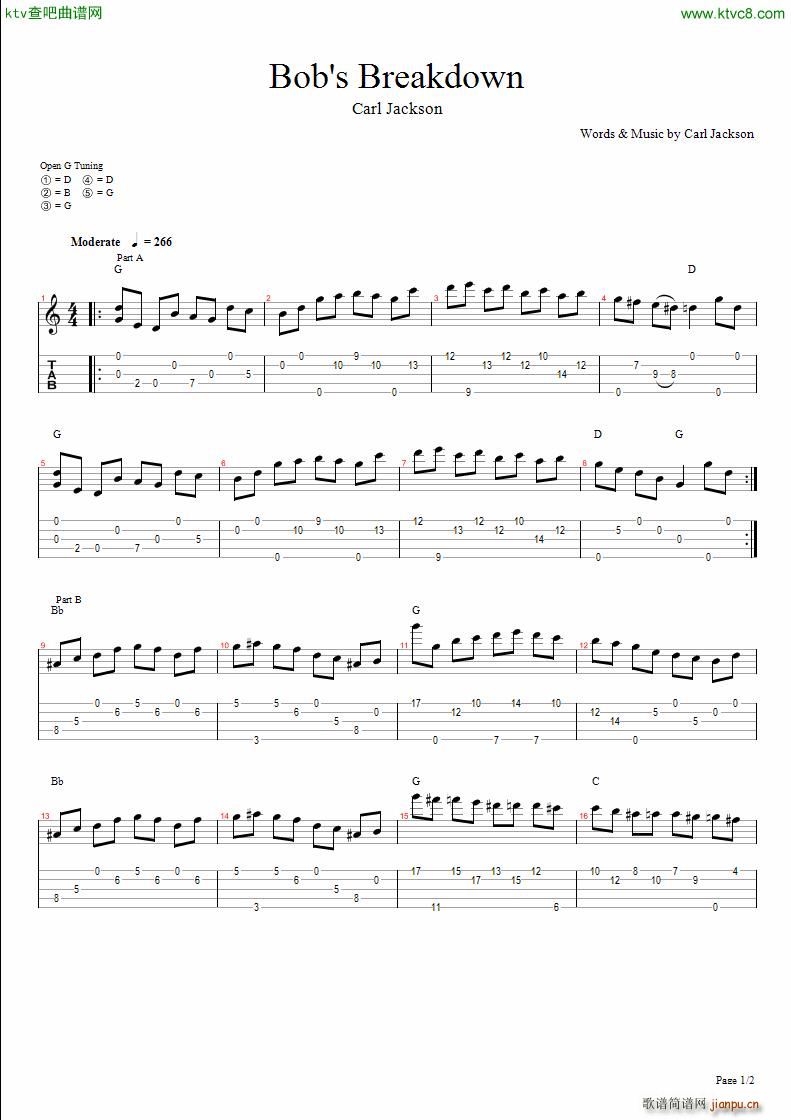 Bob s Breakdown(吉他谱)1