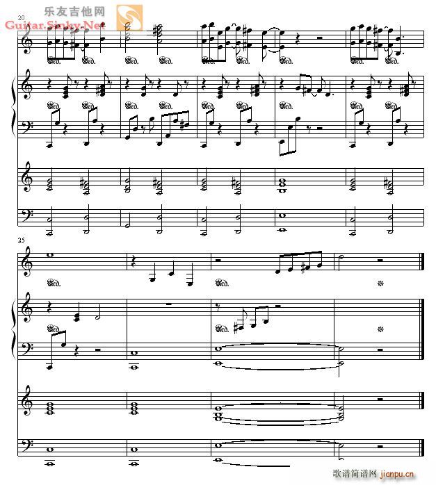 Sadness and Sor火影忍者里的一首歌(吉他谱)3