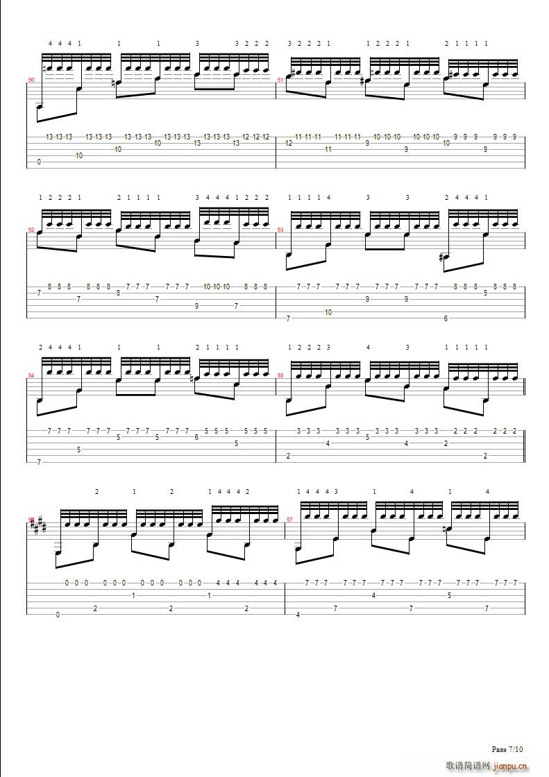 主 爱怜我(吉他谱)7