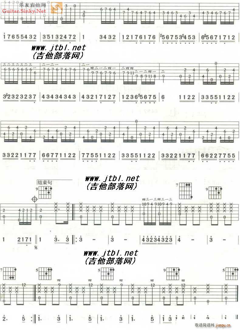 土耳其进行曲 经典小品(吉他谱)3