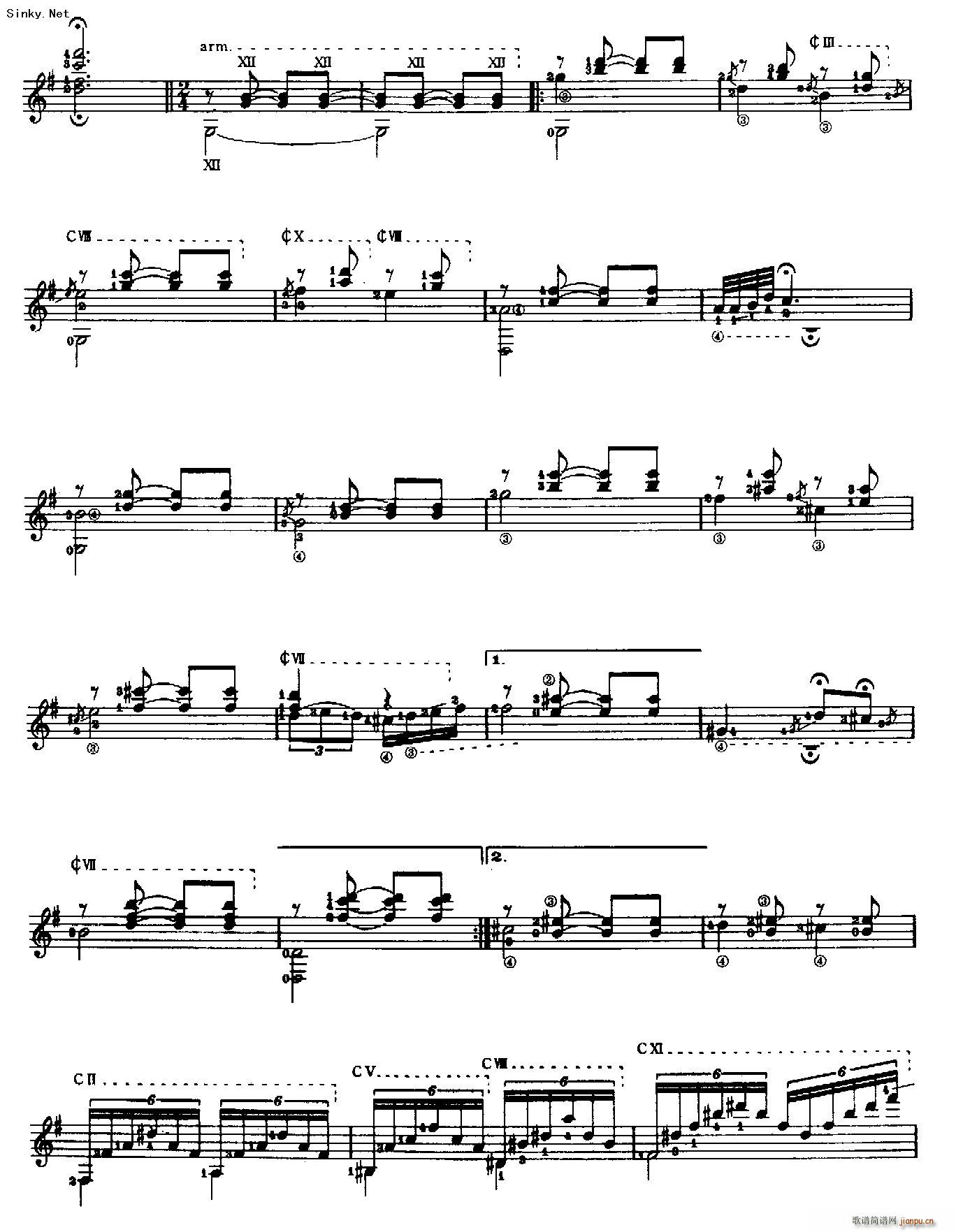 梦中的森林1(吉他谱)5