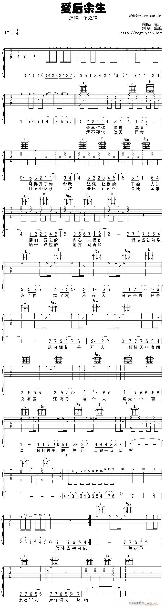 梦的起点(吉他谱)1