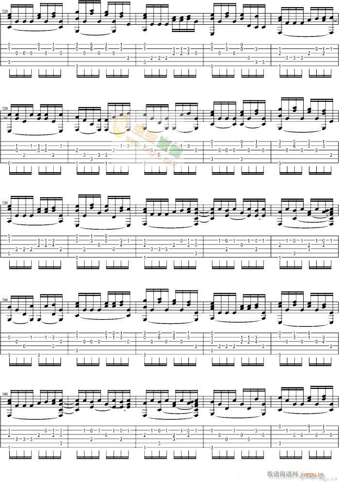 cann-卡农-木吉他指弹版(吉他谱)6