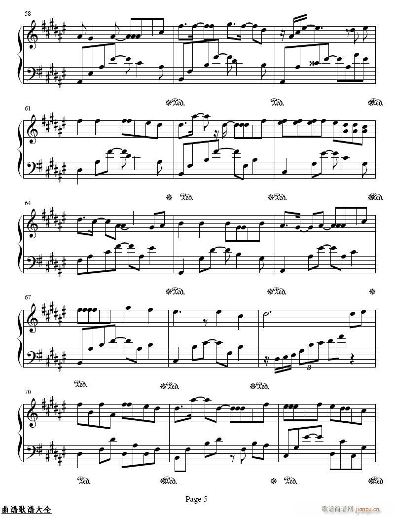 (黄阅)(吉他谱)5