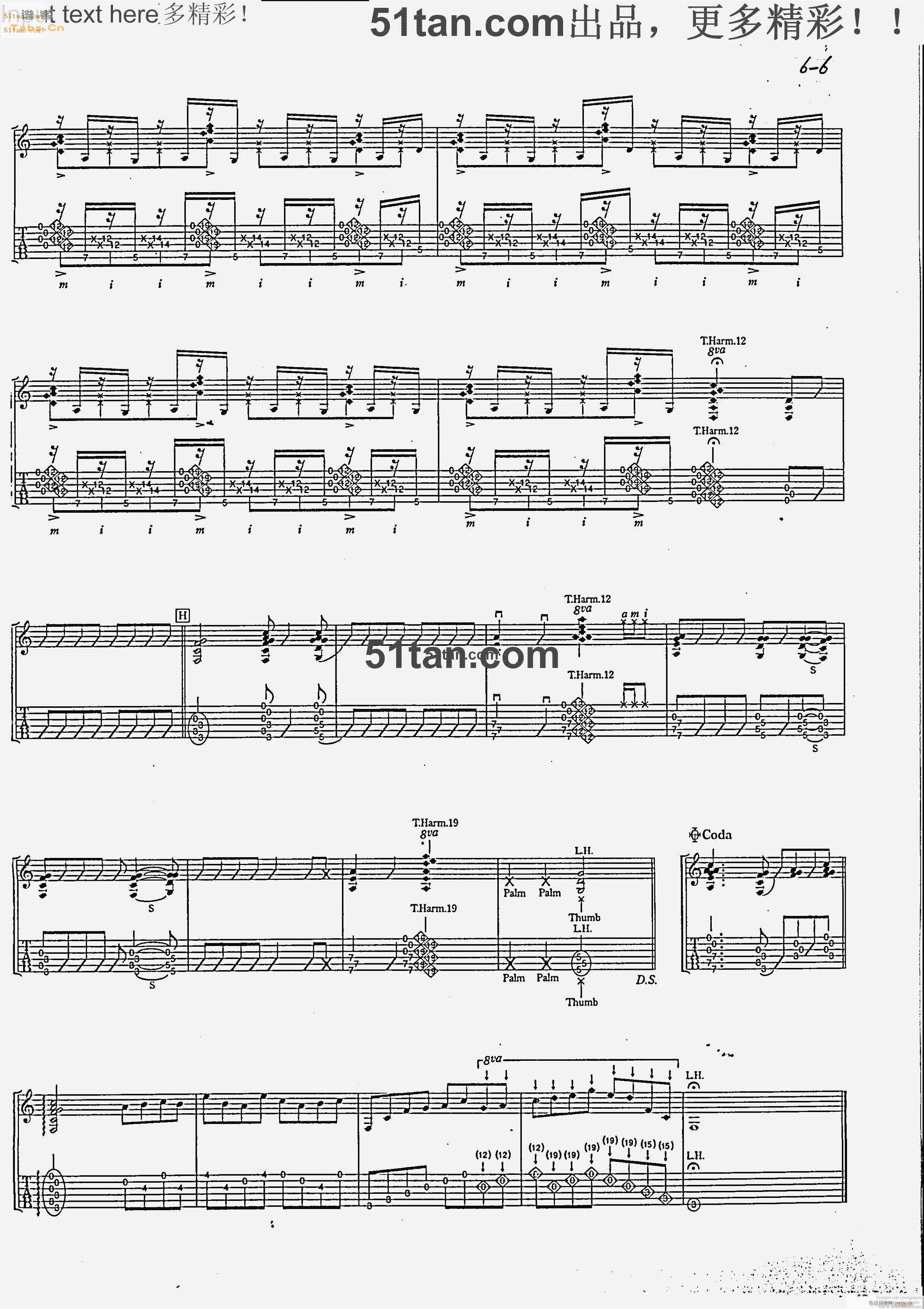 MERRY CHRISTMAS MR.LAWRENCE(吉他谱)6