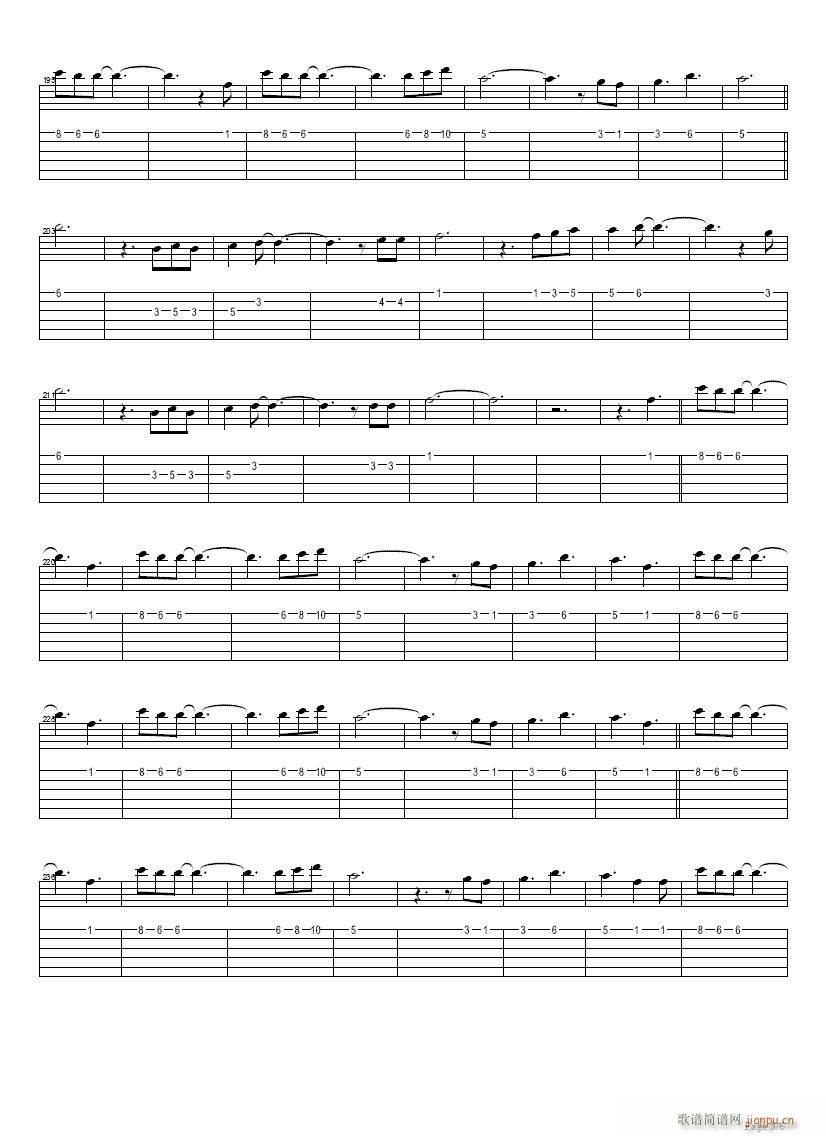 Japan?-?Forever?Love(吉他谱)5