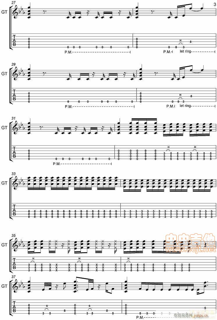 说传记谱-分享-Nickelback-throw(吉他谱)3