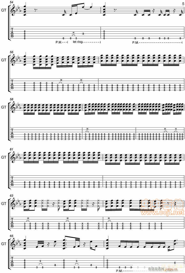 说传记谱-分享-Nickelback-throw(吉他谱)5