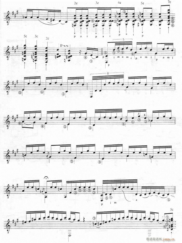 可爱的孩子(吉他谱)3