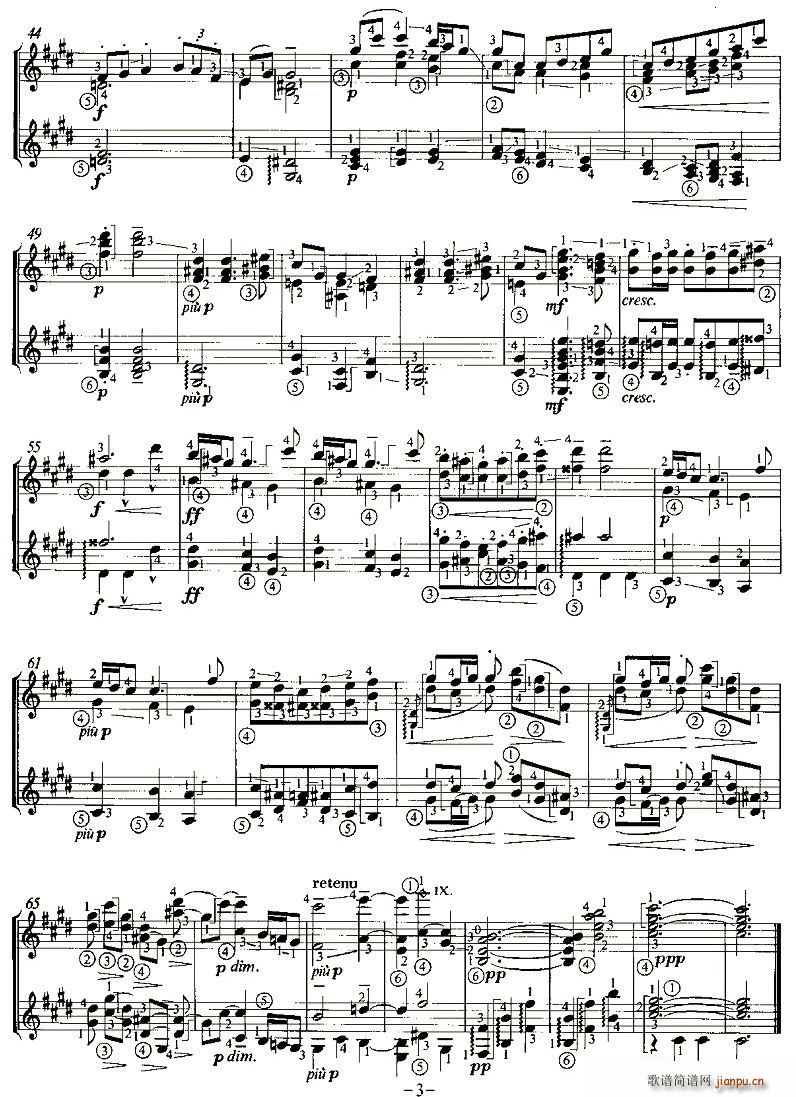 SARABANDE(吉他谱)3