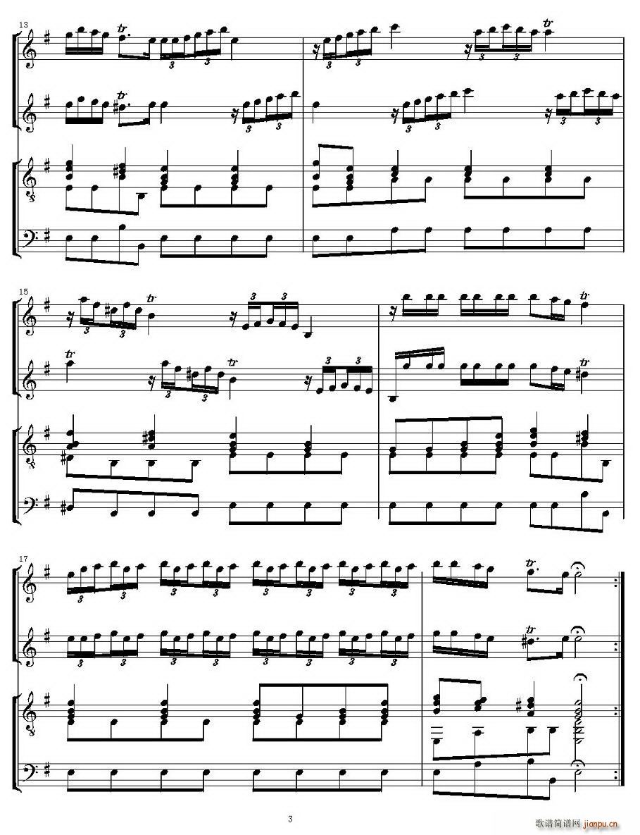 维瓦尔第如歌的行板(吉他谱)3