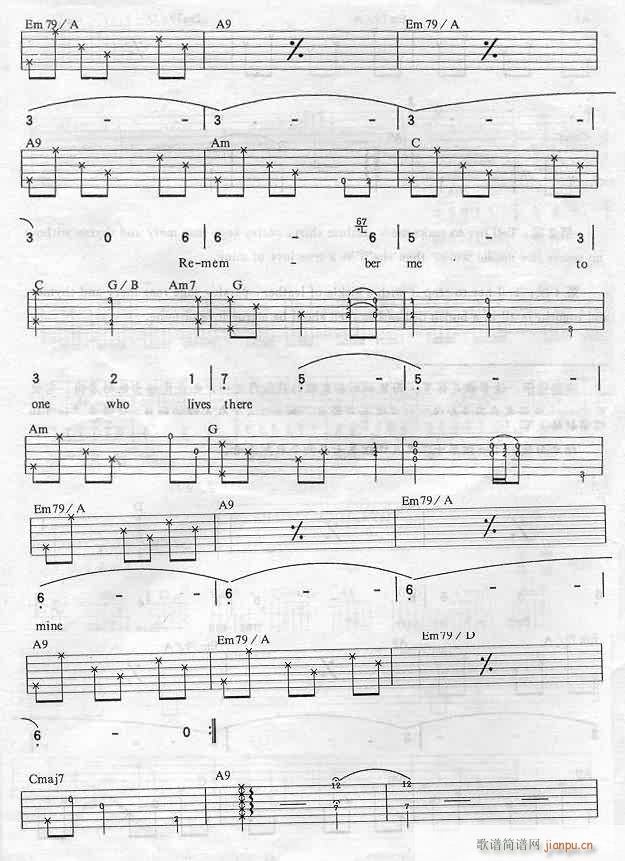 奔放的旋律_Unchained(吉他谱)1