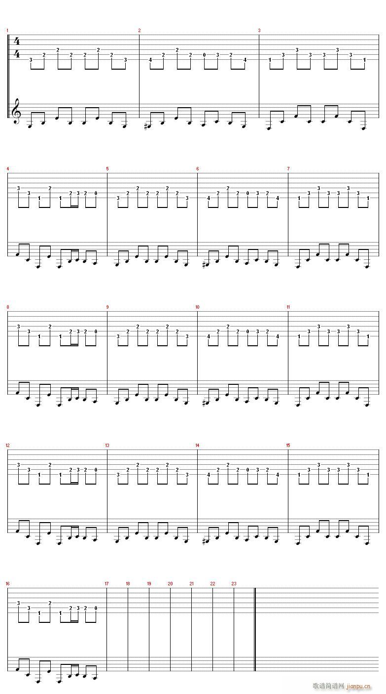 5生命之诗-吉他(吉他谱)1