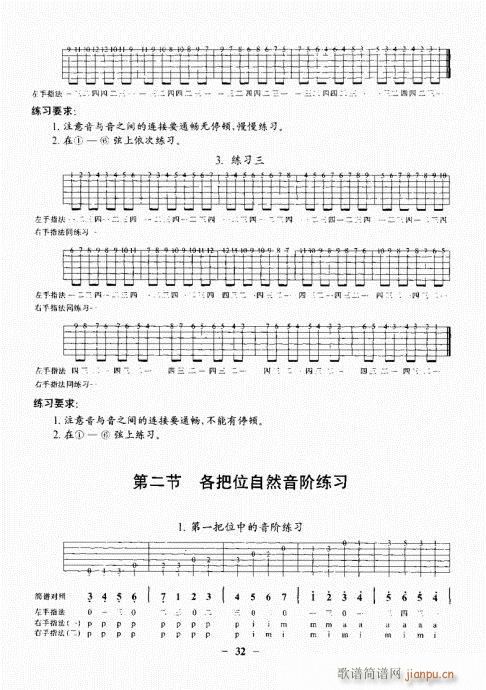 民谣吉他基础教程21-40(吉他谱)12
