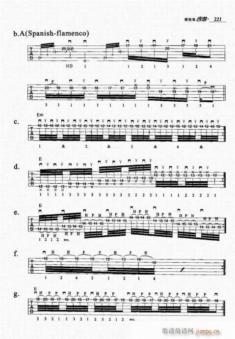 跟我学吉他221-240(吉他谱)1