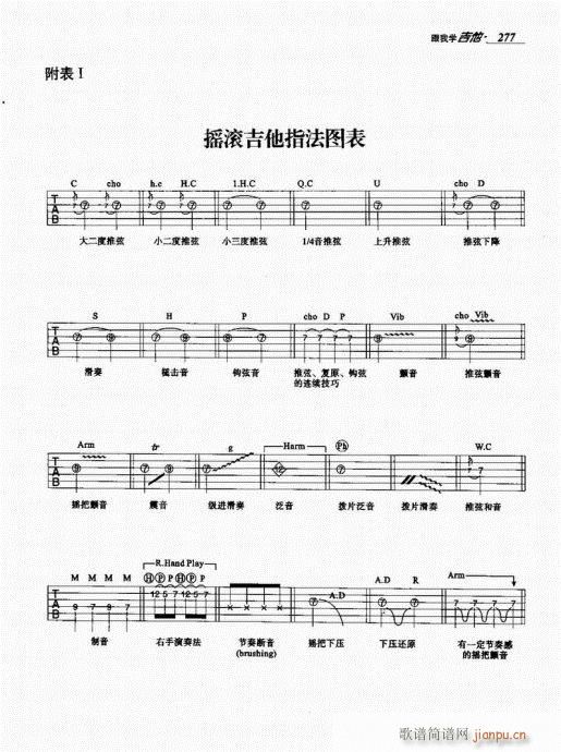 跟我学吉他261-280(吉他谱)17