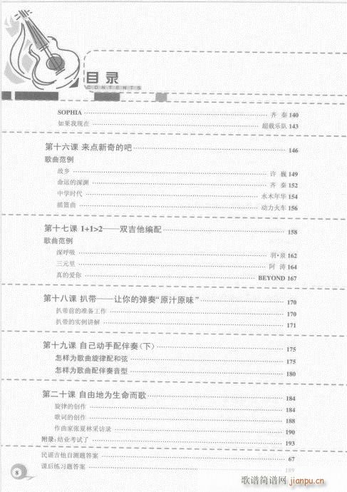 目录-20页(吉他谱)5