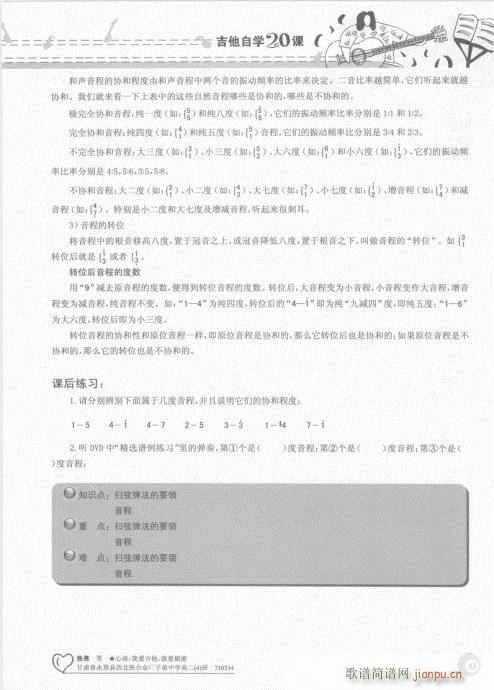 吉他自学20课21-40(吉他谱)13