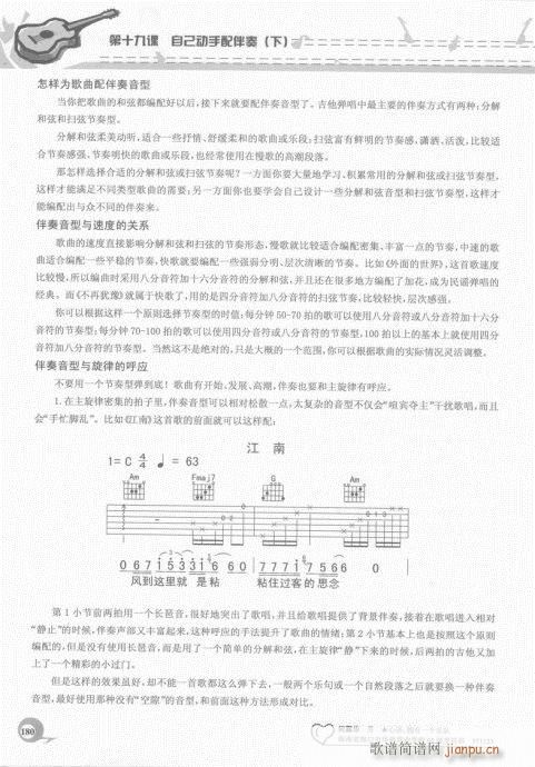 吉他自学20课161-180(吉他谱)20