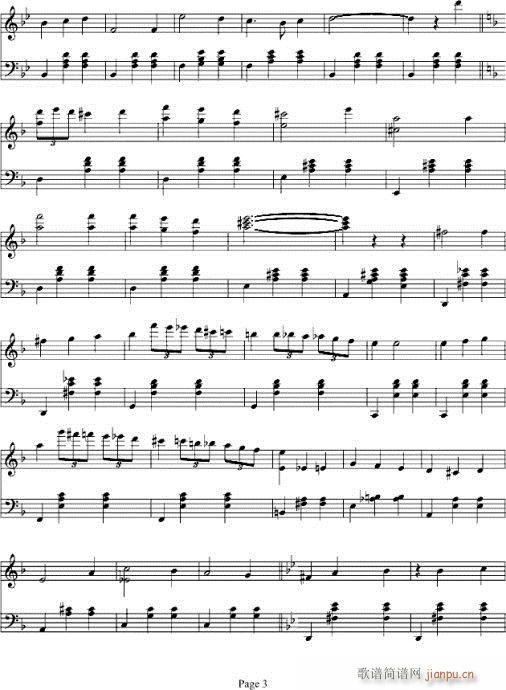 哈尔的移动城堡-钢琴(吉他谱)3