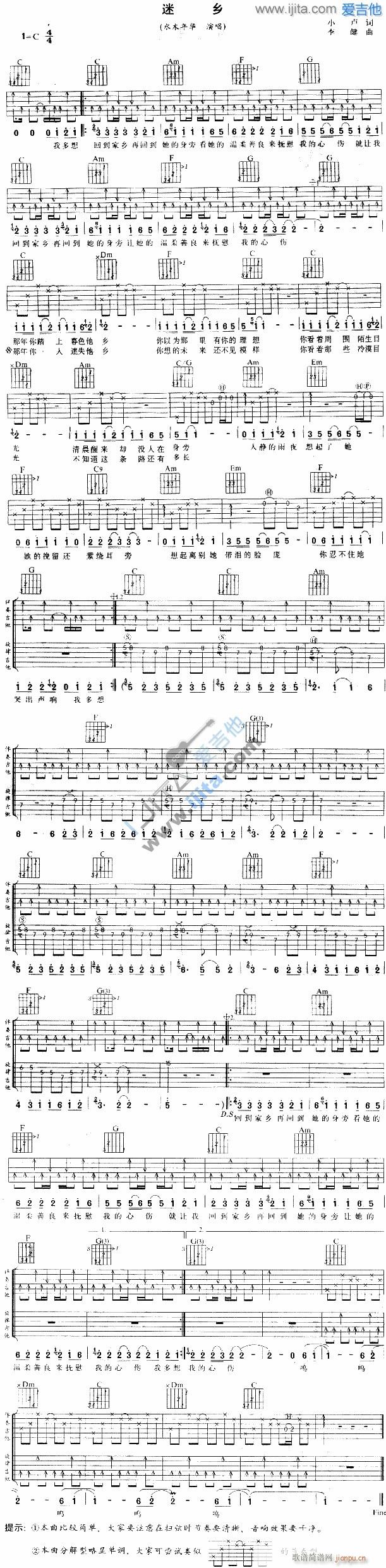 爱上你我很快乐GIF(吉他谱)1