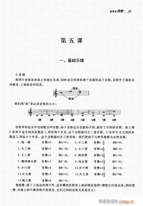跟我学吉他21-40(吉他谱)11
