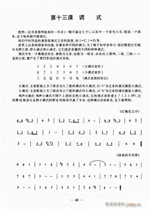 民谣吉他基础教程41-60(吉他谱)3