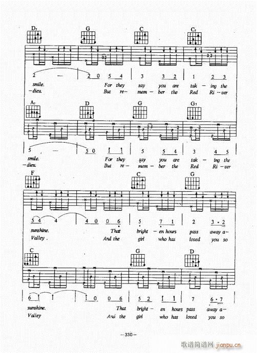 民谣吉他经典教程301-340(吉他谱)30