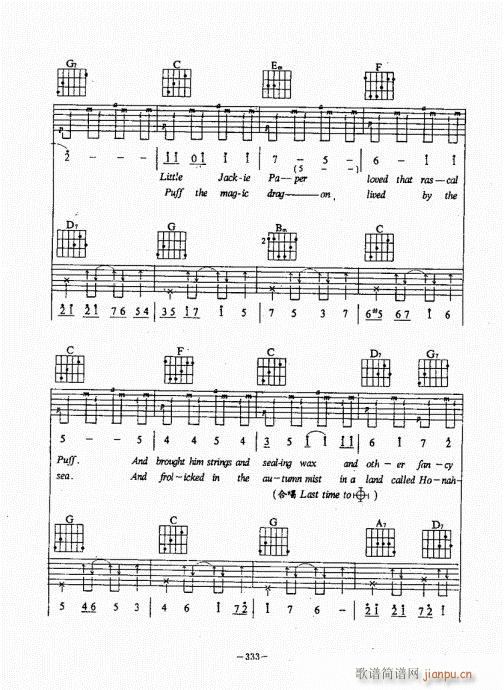 民谣吉他经典教程301-340(吉他谱)33
