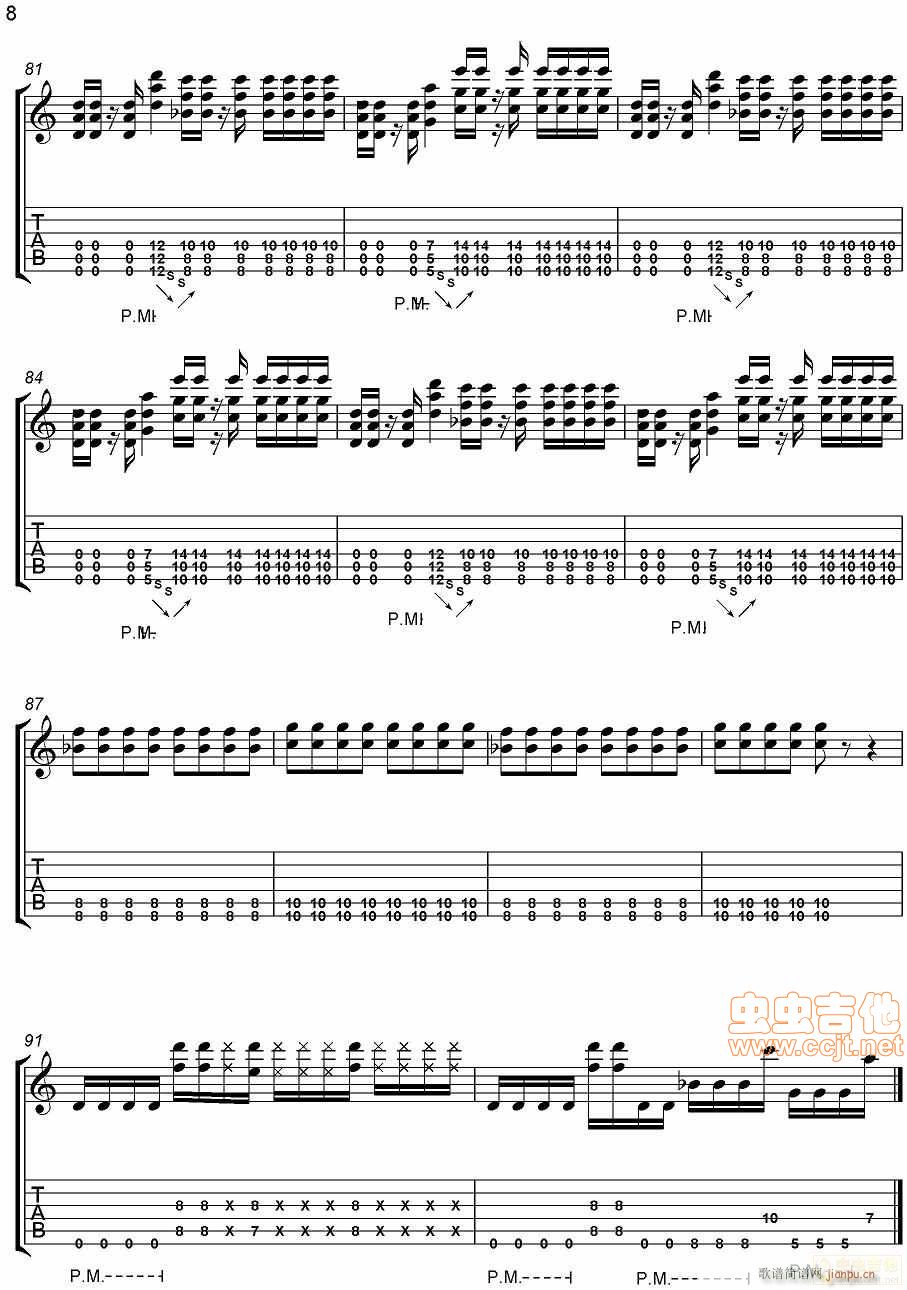 说传记谱-分享-Nickelback-believe(吉他谱)8