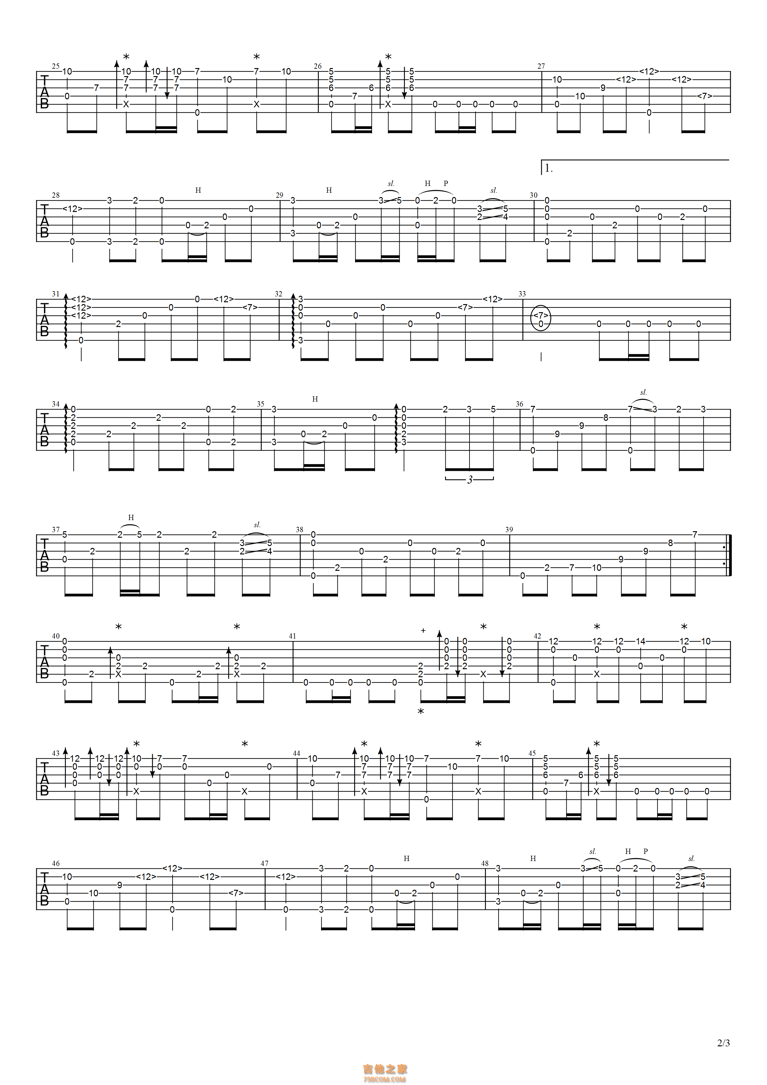 费玉清《梦驼铃》独奏指弹吉他谱