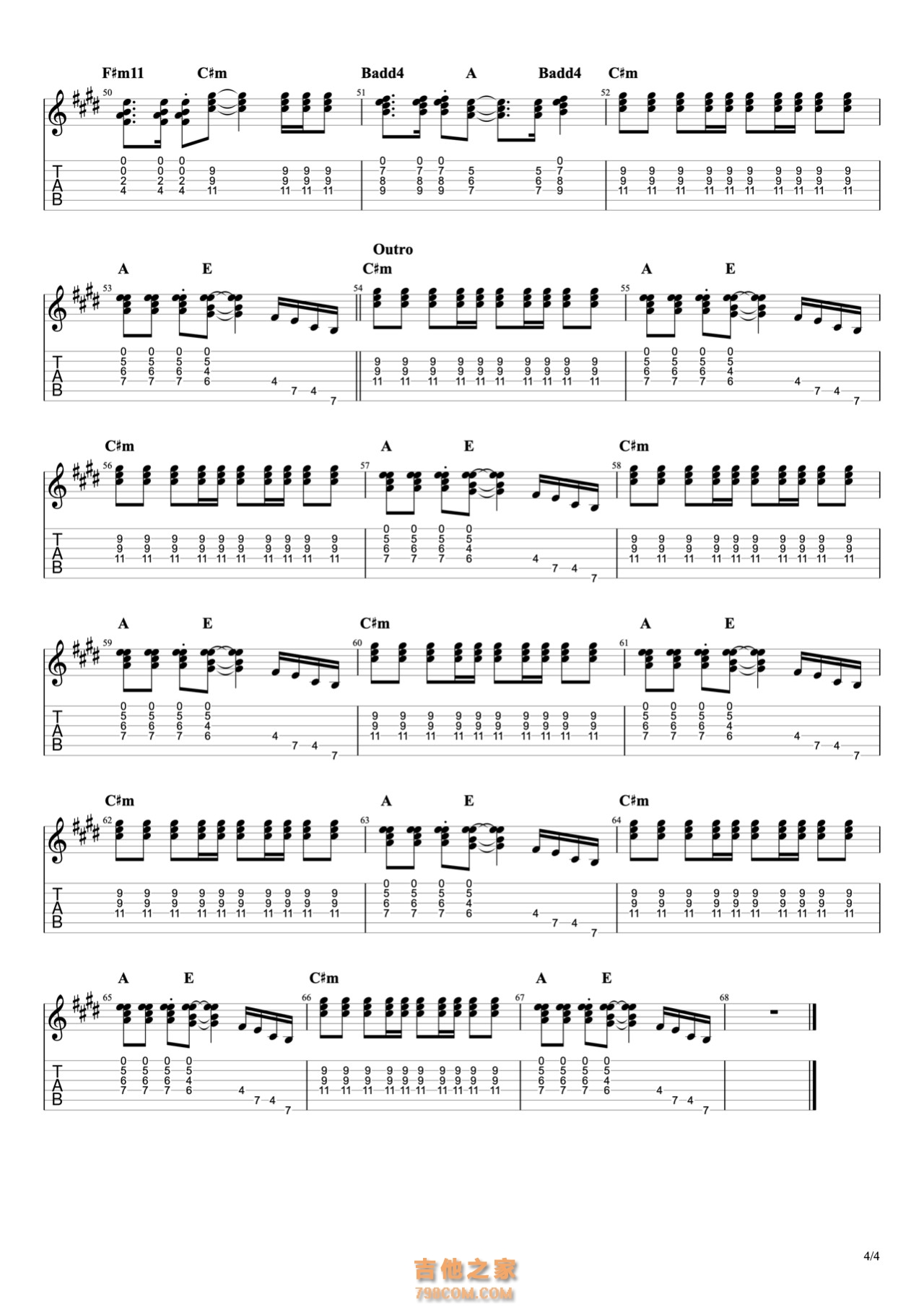 John Mayer《Slow dancing in a burning room》指弹吉他谱