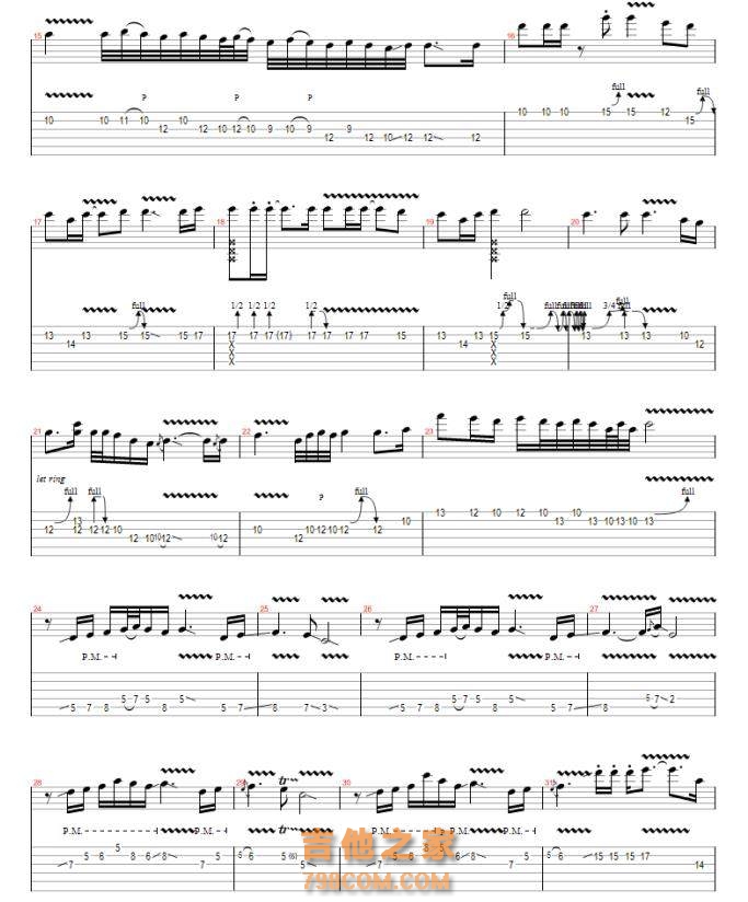 张俊文《 爱的供养》电吉他谱