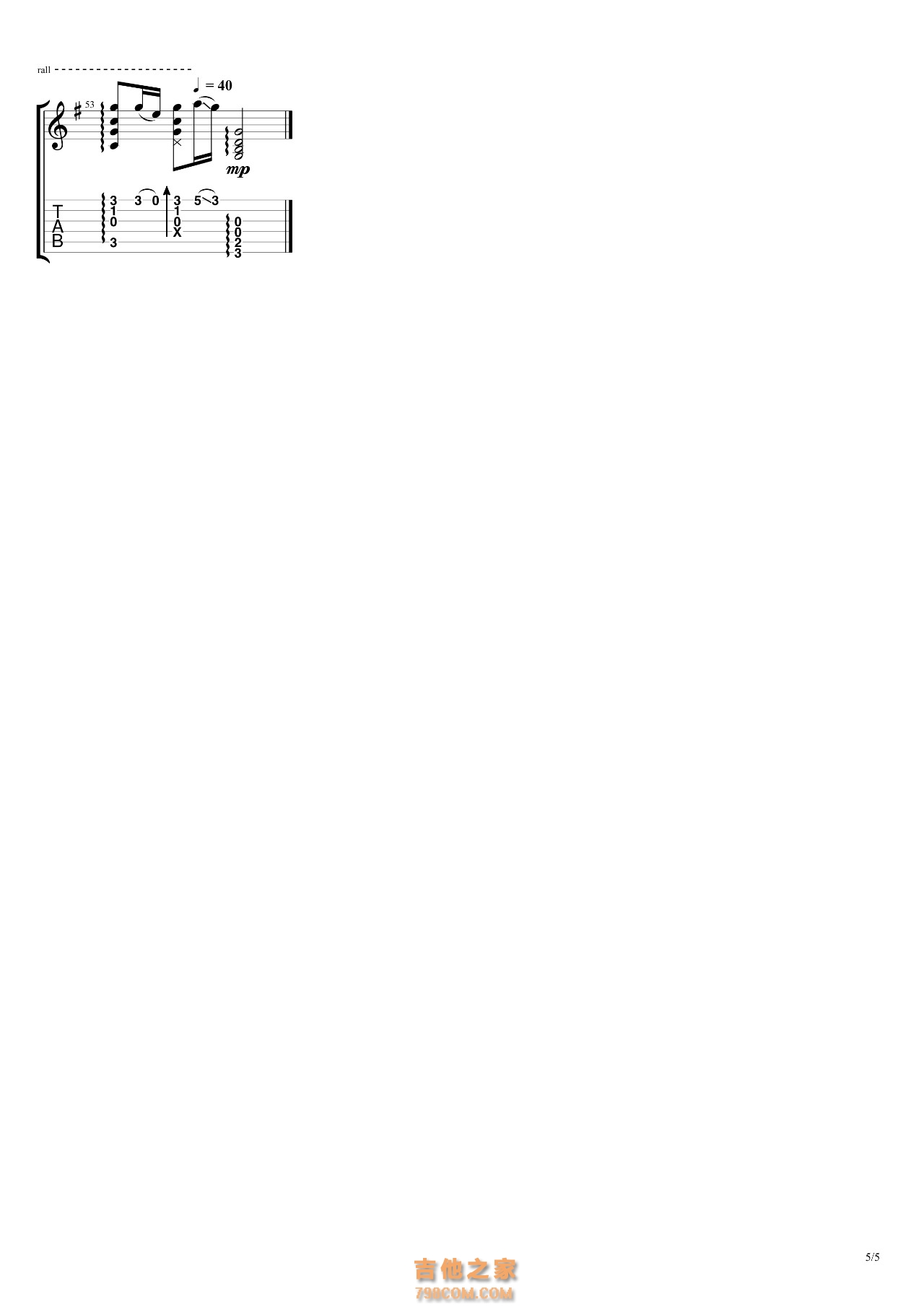 See you again吉他指弹谱